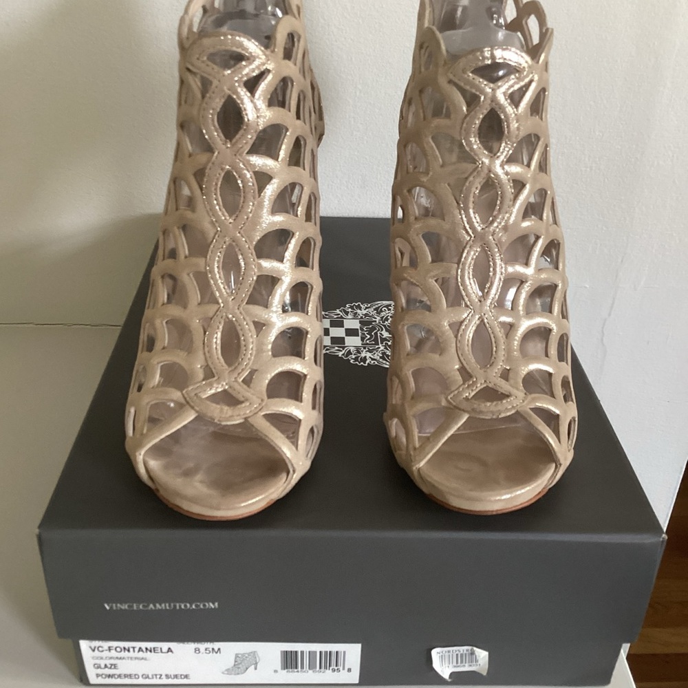 Fabulous and Comfortable Dusted Gold High Heels